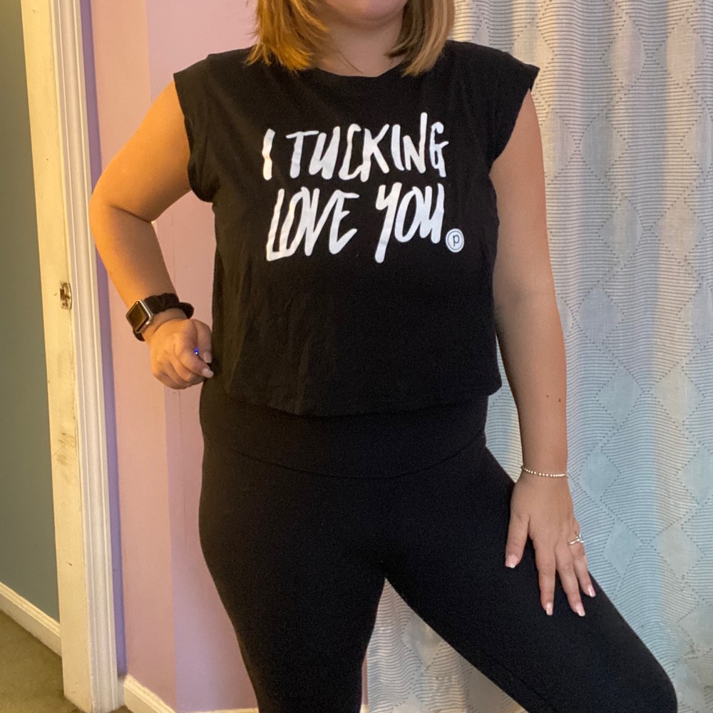 Pure Barre cropped tee